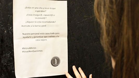Violencia: crean códigos secretos para que las mujeres pidan ayuda en los bares