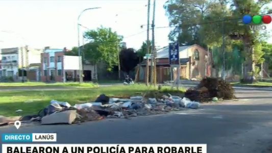 Balearon a un policía para robarle