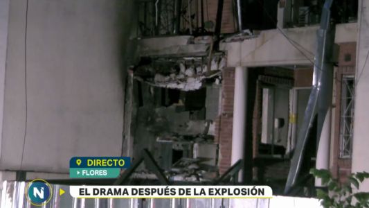 El drama después de la explosión en Flores (1)