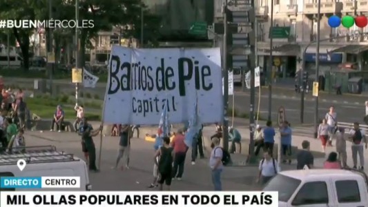 Con ollas populares reclaman la Emergencia Alimentaria