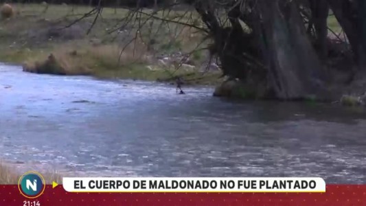 El cuerpo de Maldonado no fue plantado