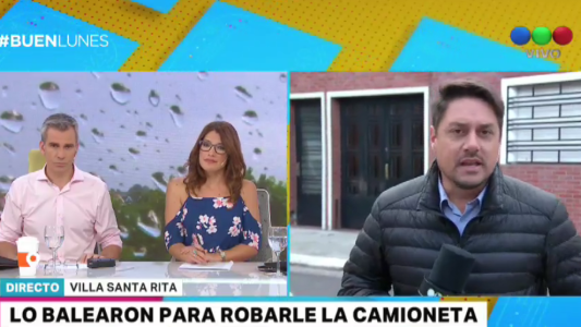 Villa Santa Rita: balearon a un comerciante para robarle la camioneta