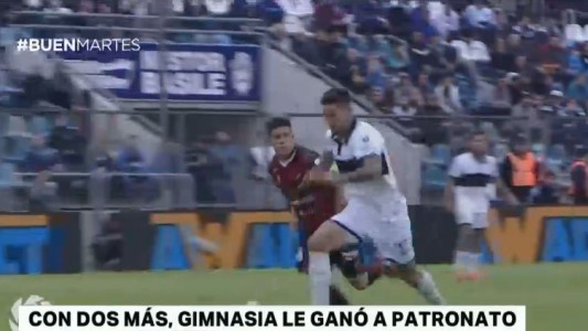 Con dos jugadores más, Gimnasia derrotó a Patronato en La Plata