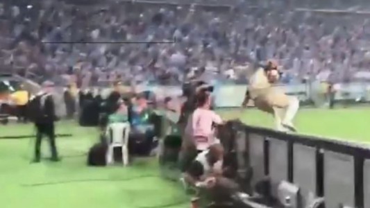 Un alcanzapelotas intentó agredir al arquero de Lanús