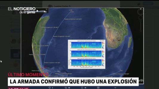 Búsqueda del submarino: el informe que detectó la explosión