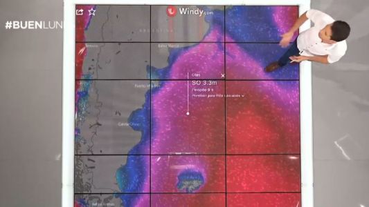 Las condiciones climáticas en la zona de búsqueda del submarino