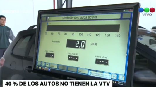 El 40 por ciento de los autos no tienen la VTV