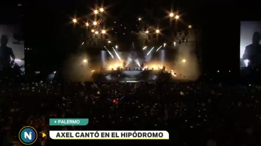 Axel cantó en el Hipódromo