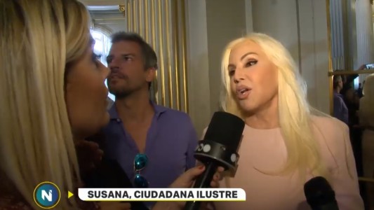 Susana Giménez fue declarada Ciudadana Ilustre de la Ciudad