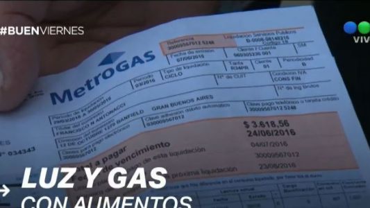 Anuncian hoy aumentos en las tarifas de luz y gas