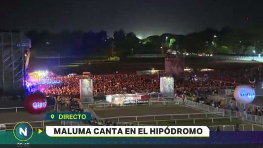 La previa del show de Maluma