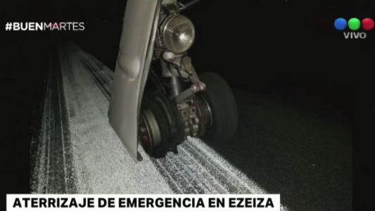 Aterrizaje de emergencia en Ezeiza