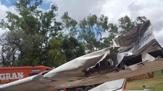 Video: Marcos Di Palma estrelló su avioneta y cortó la luz de un pueblo
