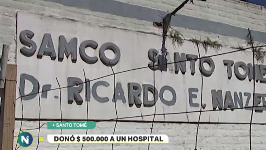 Jubilado rosarino donó 500 mil pesos para que refaccionen un centro de salud