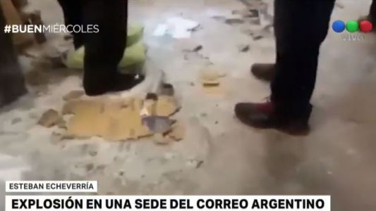 Hubo una explosión en una sede del Correo Argentino de Esteban Echeverría