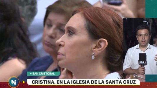 Cristina, en la Iglesia de la Santa Cruz