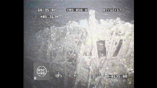 Revelan una imagen de la búsqueda del ARA San Juan a 800 metros de profundidad
