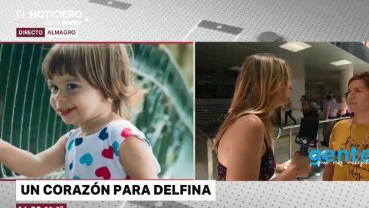 Delfina tiene 2 años y espera un trasplante de corazón