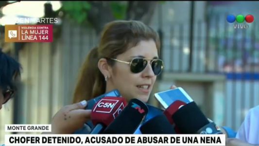"Mi hija me contó que el chofer era cariñoso con las nenas"
