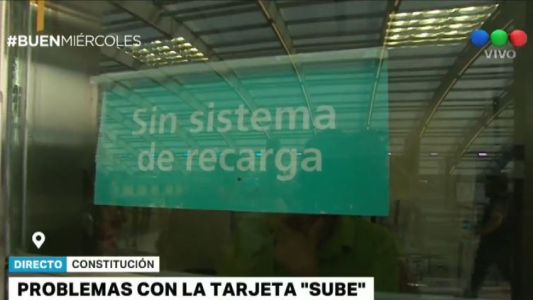 El sistema de recarga de la tarjeta SUBE estuvo caido