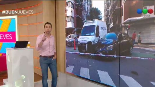 Tránsito complicado: choque en el centro