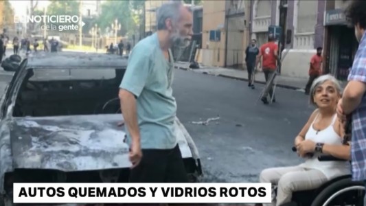 Incidentes en Congreso: quemaron el auto de una discapacitada