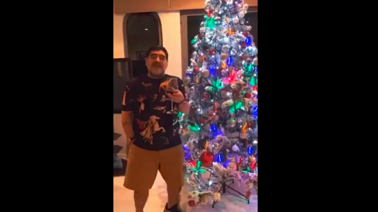 El saludo de Diego Maradona para Navidad