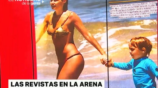 Las revistas en la arena