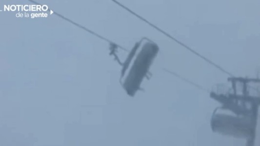Video: temporal sacude una aerosilla