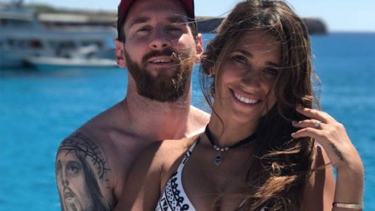 Lionel Messi publicó una tierna foto de Antonela Roccuzzo, embarazada de casi 7 meses