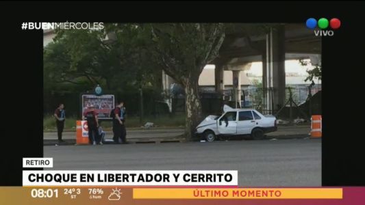 Choque debajo de la Autopista Illia