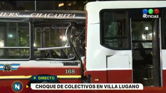 Violento choque de colectivo en Lugano deja 10 personas heridas