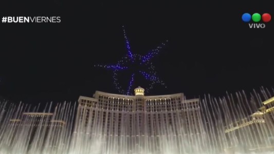 Un show con 250 drones en el cielo de Las Vegas