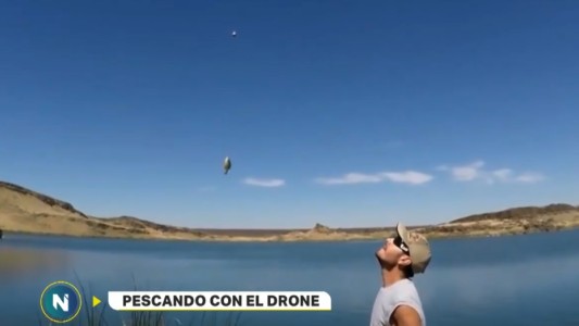 Pescando con el drone
