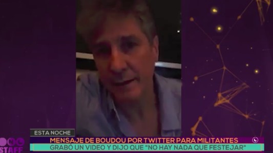 El mensaje de Boudou en Twitter
