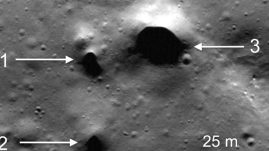 La NASA descubrió unos misteriosos pasadizos en el polo norte de la Luna
