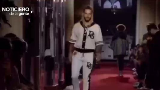 Maluma se lució en la pasarela