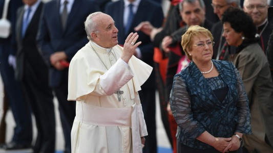 El papa Francisco llegó a Chile