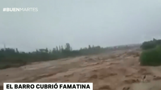 El barro cubrió Famatina