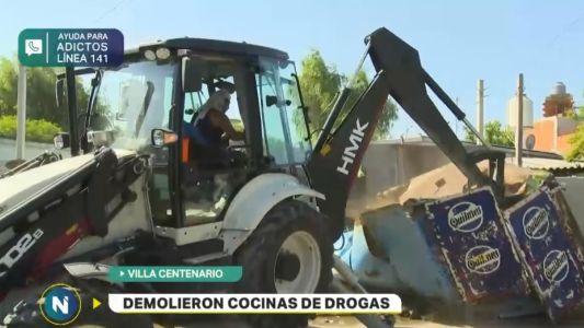 Operativo en Lomas de Zamora: derribaron cocinas de droga