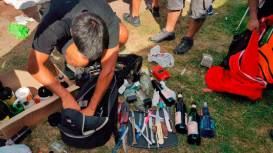 En la previa del superclásico, secuestraron drogas, alcohol y cuchillos entre hinchas de River