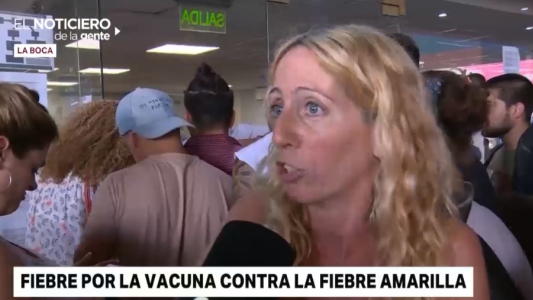 Fiebre amarilla: cola interminable para vacunarse