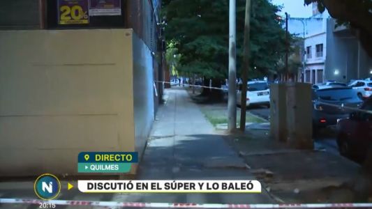Quilmes: discutió con otro hombre en la cola del supermercado y le disparó cinco veces