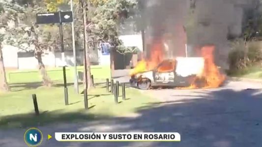 Explosión y susto en Rosario