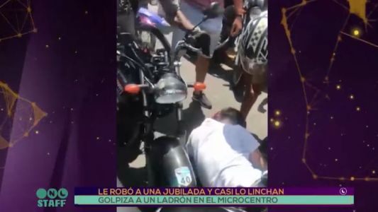 Le robó a una jubilada y casi lo linchan