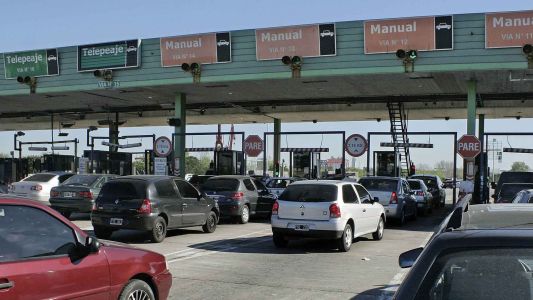 Peajes: hora pico en ambos sentidos al mismo tiempo