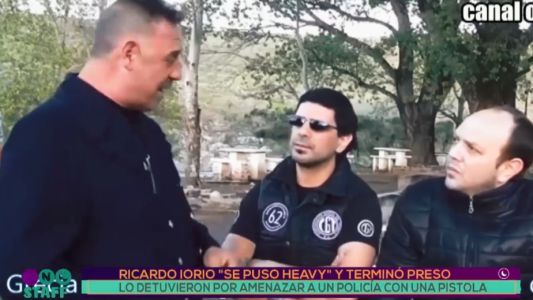 Detuvieron a Ricardo Iorio por amenazar a un policía con un arma