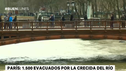Paris: 1500 evacuados por la crecida del río
