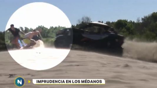 Imprudencia en los médanos