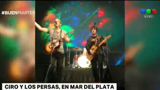 Ciro y los Persas, tres horas de show en Mar del Plata